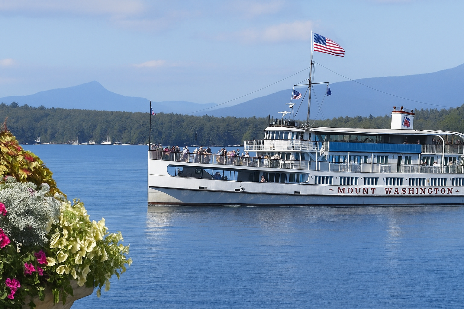 Cruise Ship on Lake